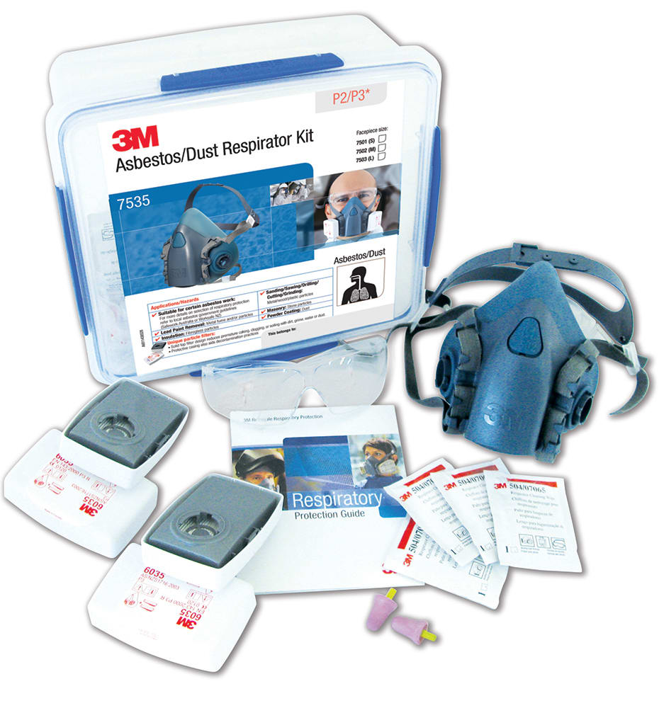 3M Asbestos/Dust Respirator Kit 7535, P2/P3 Medium