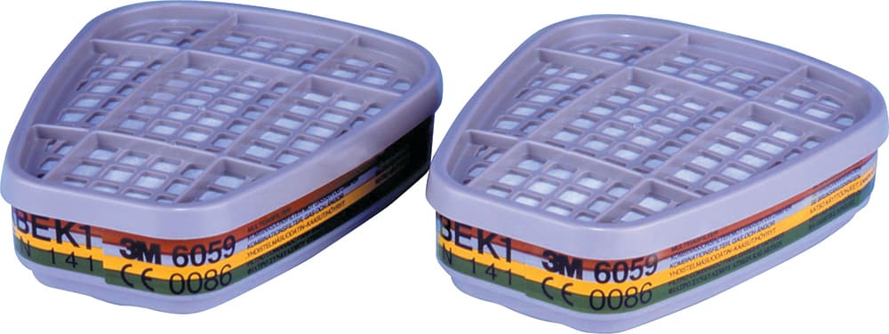 3M Multi Gas/Vapour Cartridge 6059, A1B1E1K1 (Pair)
