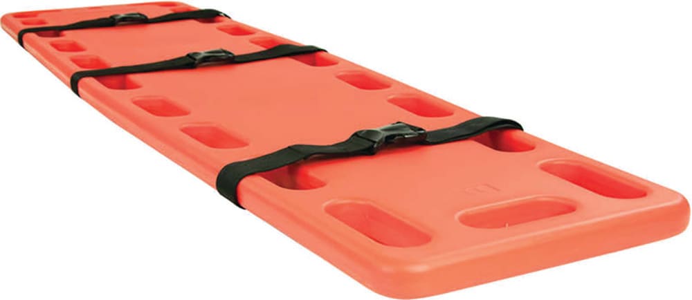 Spine Board Stretcher Plastic with 2 Straps 184 x 45 x 7cm