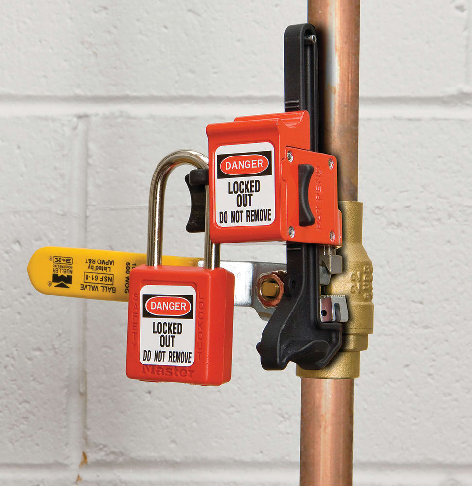 Master Lock S3068 Seal Tight Ball Valve Lockout Handle On