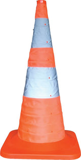 Portable/Collapsible Cone 900 mm W/Light Each