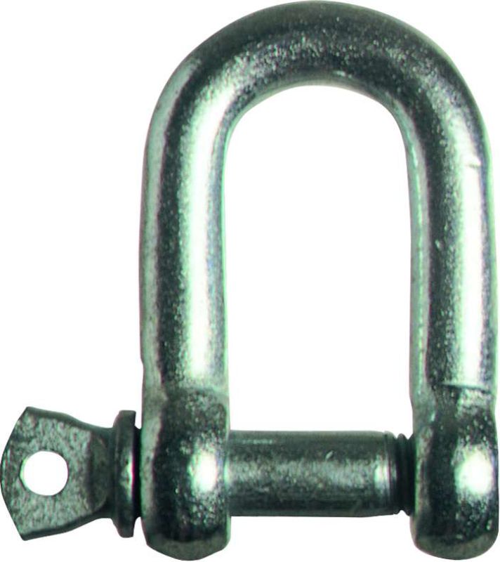 Galvanised Commercial Dee Shackle - 8mm Non Lift (10 Units)