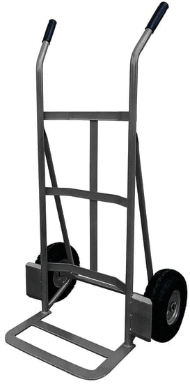 Easyroll Sack Trolley designed for efficient transport, supports up to 150kg with puncture-proof wheels and ergonomic grips.