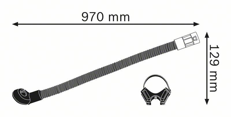 Bosch GDE HEX Dust Extraction Demolition Adapter