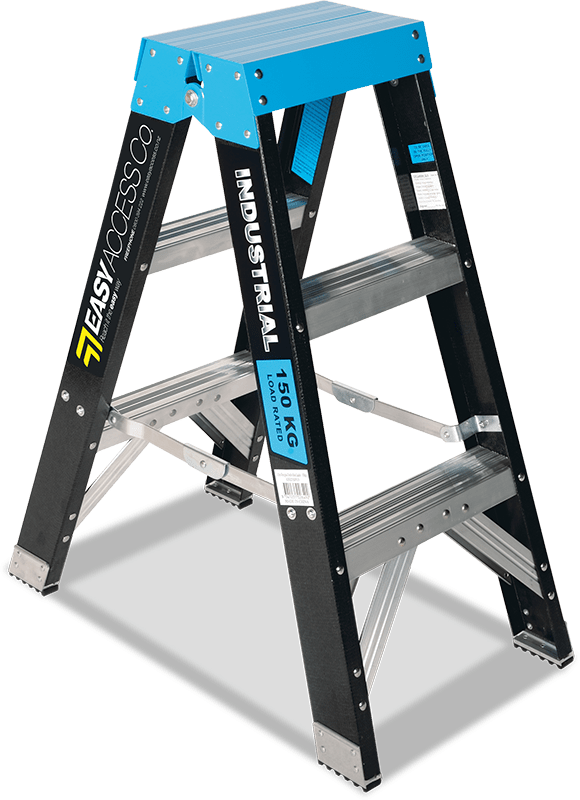Easy Access Fibreglass Double Sided Ladder 3 step