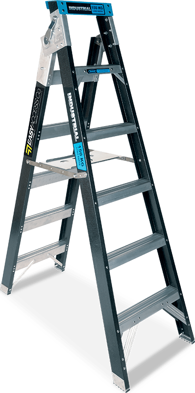 Easy Access Fibreglass Dual Purpose Ladder 6 Step