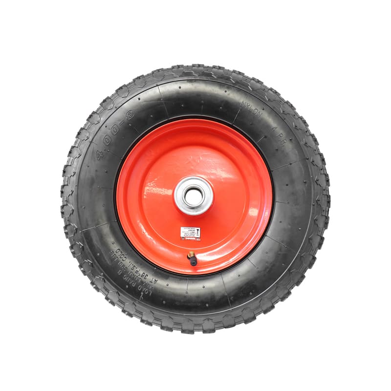 Easyroll 4.00x8" Pneumatic Wheel 1" Bore 220kg (Each)