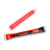 Cyalume SnapLight 6" Light Stick - 12 Hour Red