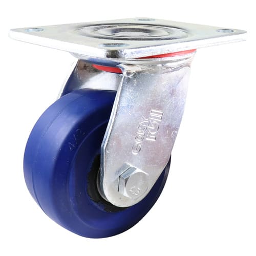 Easyroll 150mm Swivel Plate Mount J3 Castor Elastic Rubber 300kg (Each)