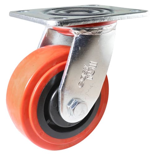 Easyroll 125mm Swivel Plate Mount J3 Castor Urethane 340kg (Each)