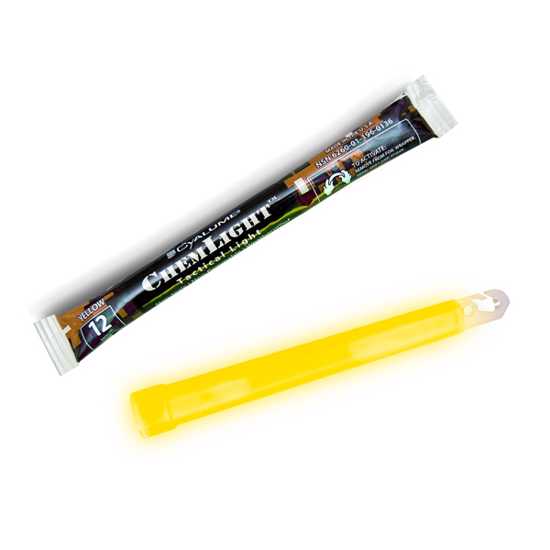 Cyalume Chemlight 6" Light Stick - 12 Hour Yellow (Each)