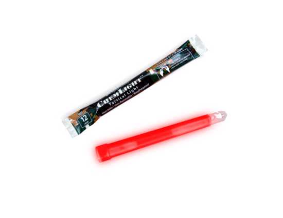 Cyalume Chemlight 6" Light Stick - 12 Hour Red (Each)