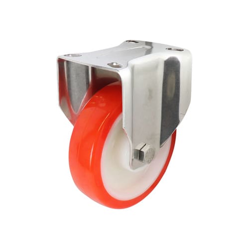 Easyroll 125mm Fixed Plate Mount S5 Castor Urethane 230kg (Each)