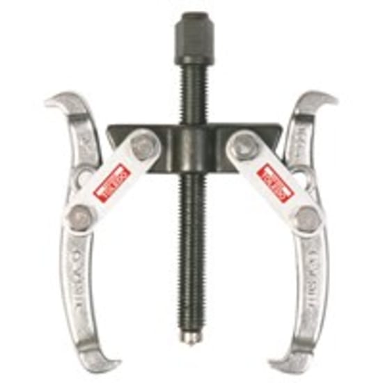 Toledo Mechanical 2 & 3 Leg Puller Kit with interchangeable heads, 5-ton pulling force, and durable chrome-vanadium steel.