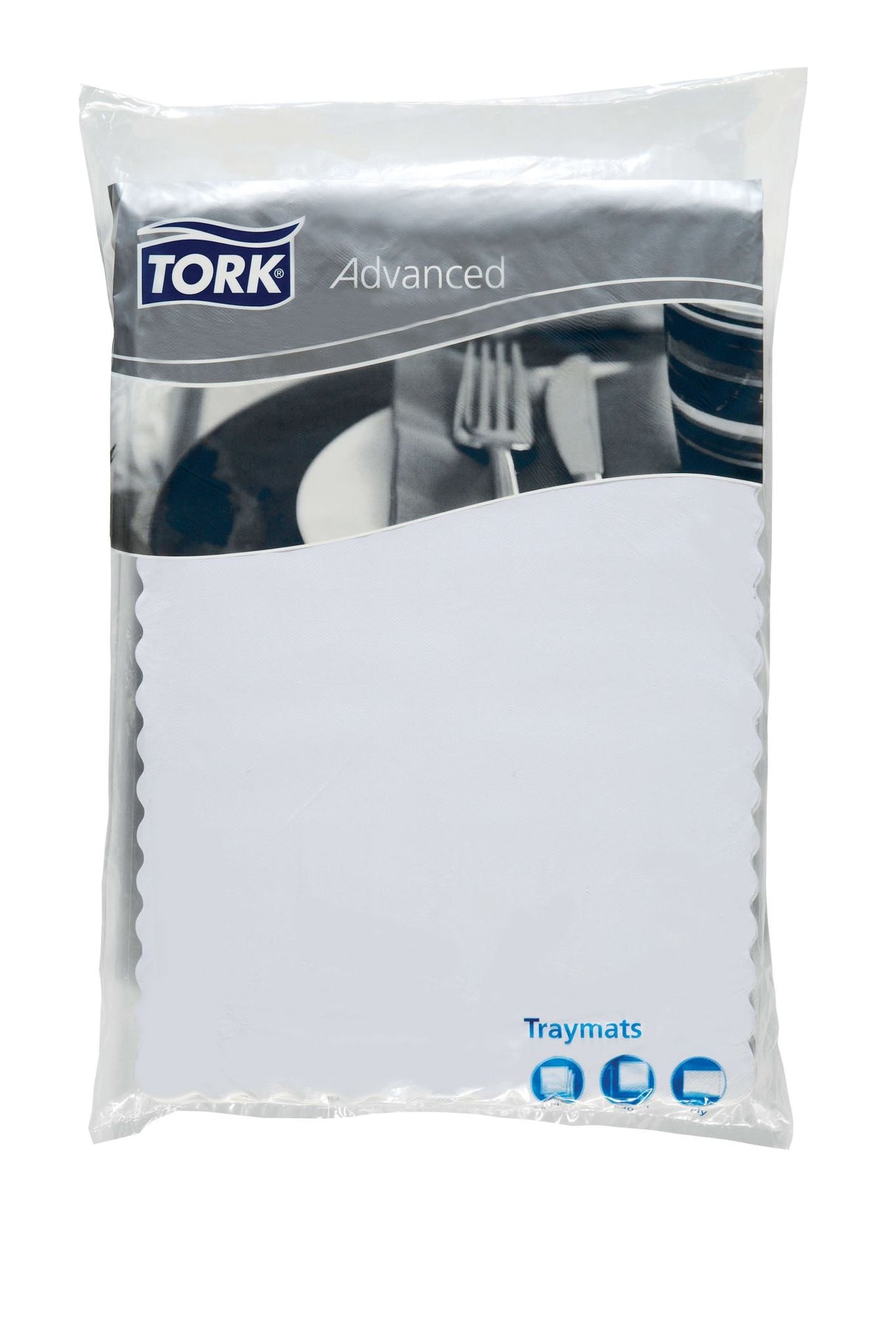 Tork Paper Traymat White Scalloped Edge 43 x 30cm 500 (Pack)