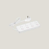 HPM 4 Way Switched Powerboard 0.9m Lead 10A (Each)
