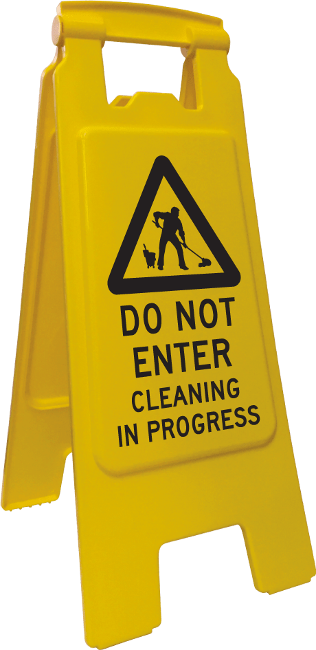 Floor Stand Sign, Econ | Cleaning In Progress H600mm