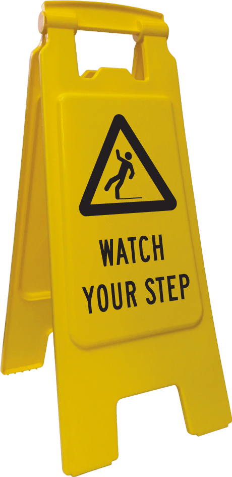 Floor Stand Sign, Econ | Watch Your Step H600mm - Standard