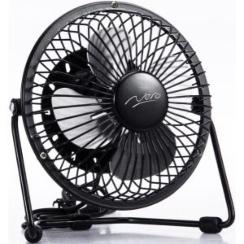 Nero USB Mini Desk Fan - 10cm (Each)