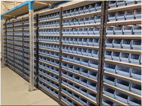 Rivet Bin Shelving Unit With 70 Storage Bins - 12 Shelf  -  600kg (Each)