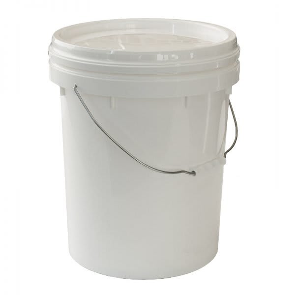 Food Grade White Round Pail - 20L