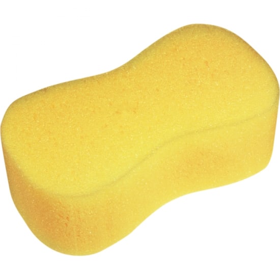 Vibrant yellow Jumbo Sponge, 22.5 × 12 × 7.5 cm, designed for effective cleaning while being gentle on surfaces.