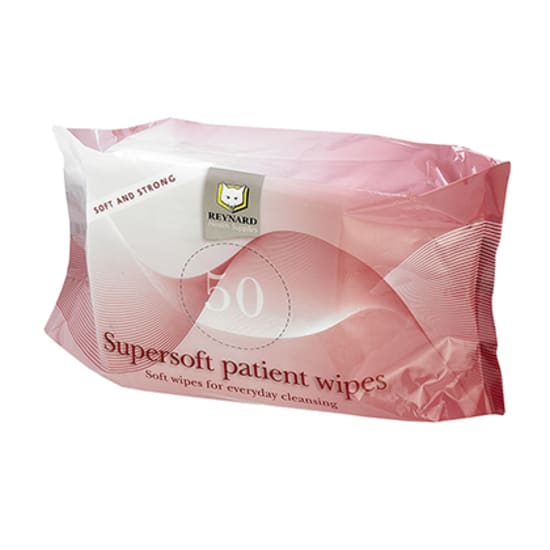 Reynard Supersoft Patient Wipes-50 Sheets (Packet)