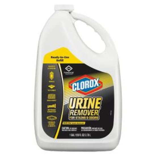 Clorox Urine Remover Refill - 3.78L, effectively eliminates urine odors and stains on various surfaces for a cleaner home.