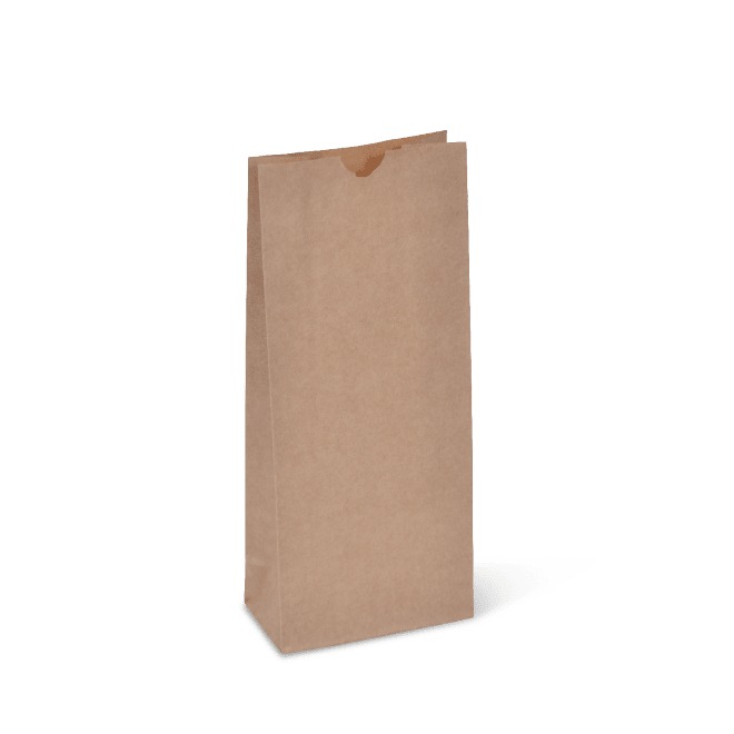 Detpak Heavy Duty Block Bottom #0 Paper Bag 90x50x205mm 500 (Case)