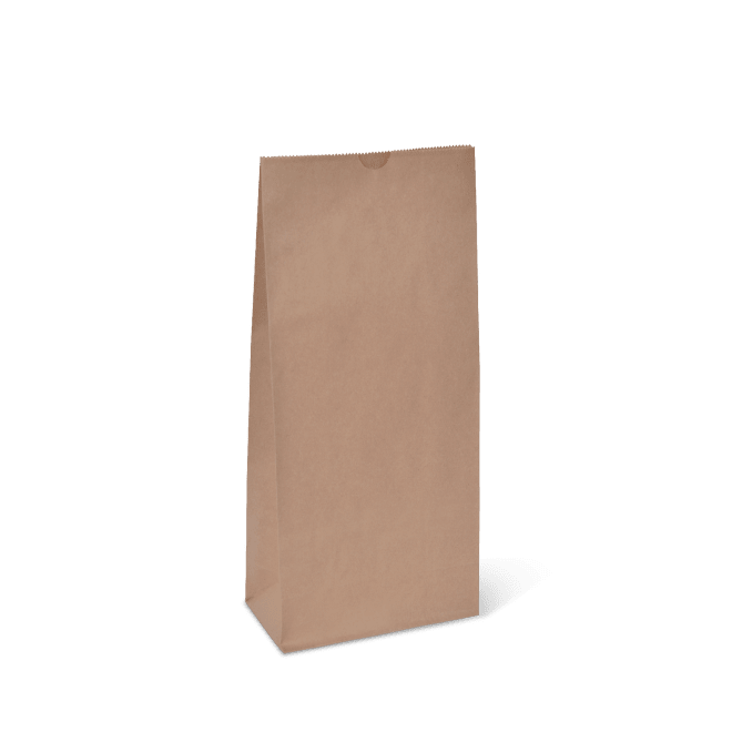 Detpak Heavy Duty Block Bottom #2 Paper Bag 160x85x350mm 500 (Case)