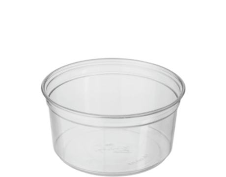 High clarity 355ml deli containers with air-tight lids, perfect for showcasing food in a 25-pack, eco-friendly design.