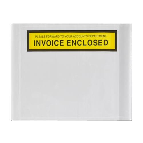 High Tack Invoice Enclosed Document Pouch 115x150mm 1000/box (Box)