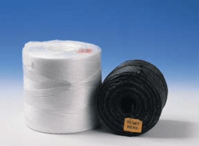 White roofing twine in a 500m roll, six-pack, ideal for roofing projects, strong, lightweight, and chemically resistant.