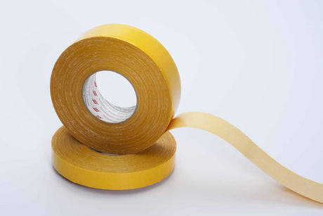 Oraflex 1142 Double Sided Tape roll, 460mm x 50m, strong adhesive for synthetic profiles and rubber mouldings.