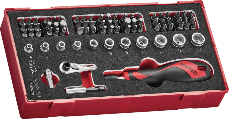 Teng 78Pc Bits Driver Set - TEA-Tray