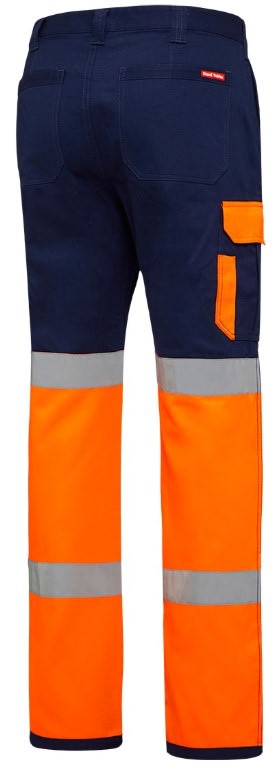 Hard Yakka, Bio Motion Two Tone Taped Trouser - Yellow/Navy (Size: 97)