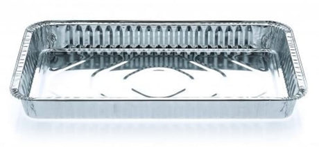 Premium rectangular foil food tray, 6252-524 x 325 x 50mm, ideal for catering and meal prep, eco-friendly, recyclable design.