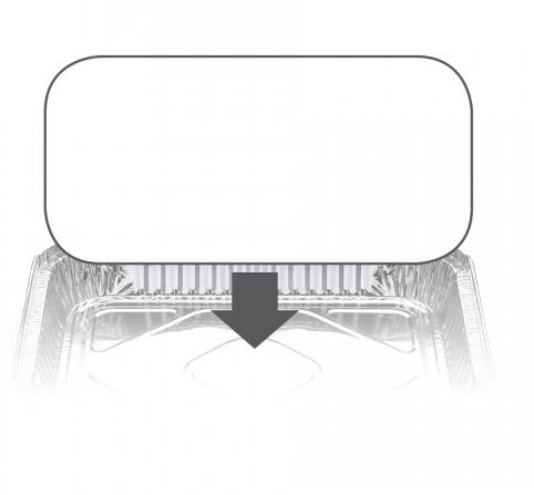 Lid for 7231 Aluminium Container (3003078) 313 x 253 100/case