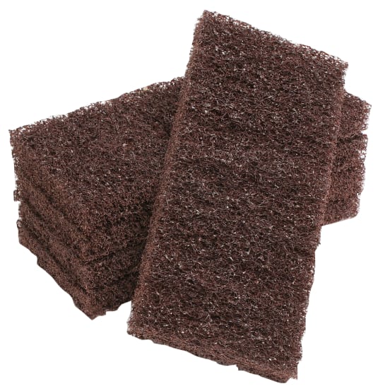 High-quality brown glitter pads for scrubbing, crafting, and cleaning with excellent abrasion for versatile projects.