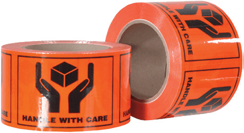 HANDLE WITH CARE Rippa Shipping PET Label 72mm x 100mm x 66m 660 (Roll)