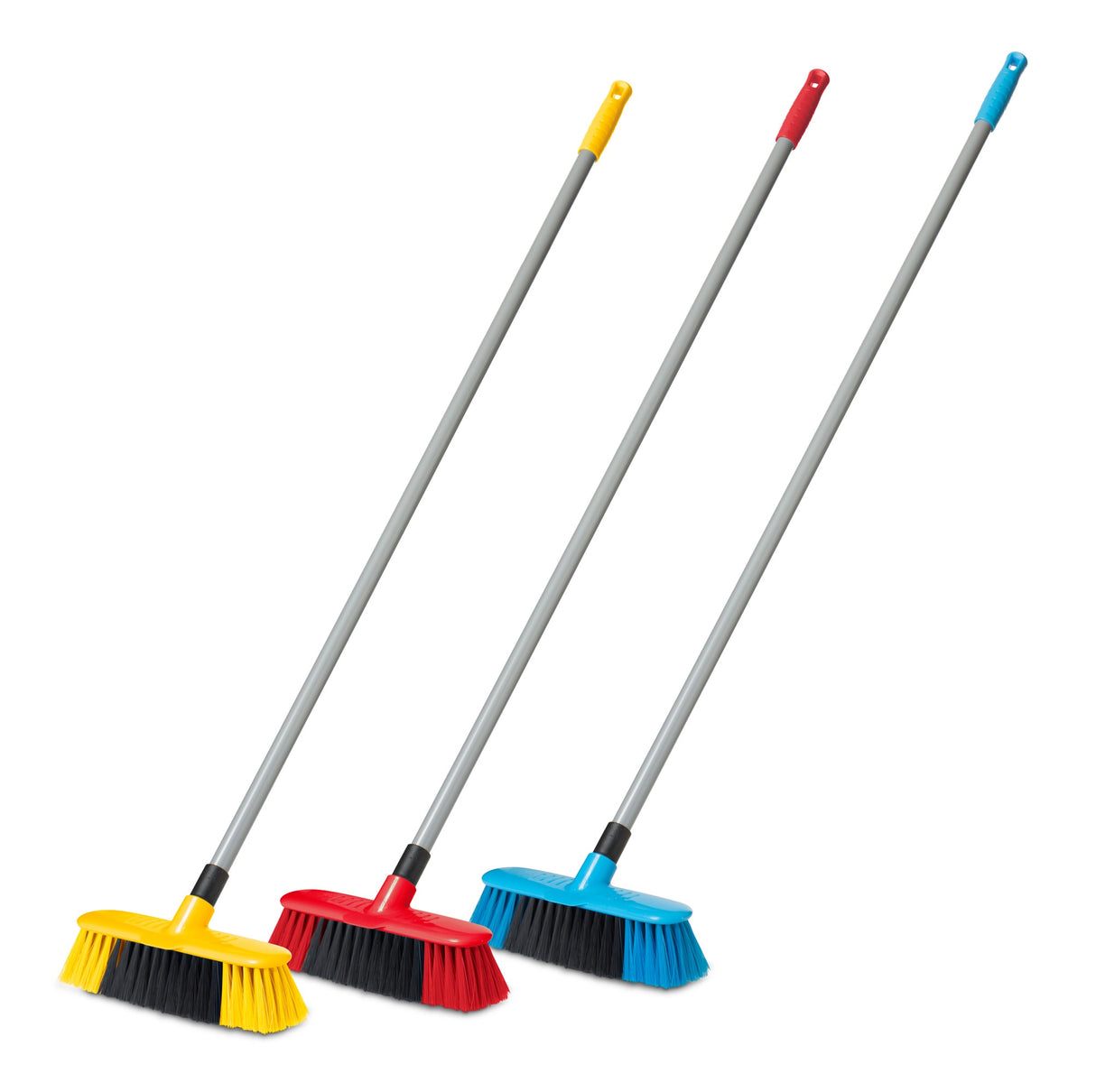 House Broom Synthetic Fill Metal Handle 280mm - Browns