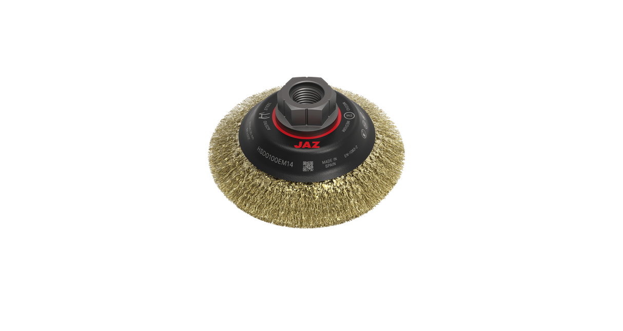 JAZ Crimped Wire Cup Brush 100mm x M14 (Each)
