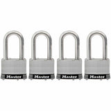 Master Lock 1SSQLFAU Stainless Steel Padlock 44mm (Pack of 4)