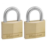 Masterlock Diamond Brass Padlock 40mm-2-Pack