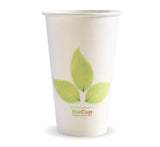 BioPak 90mm Leaf Single Wall Hot BioCup 16oz/510ml 50 (Pack)
