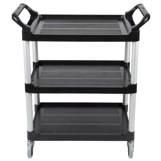 Rubbermaid 3 Tier Black Service Cart (Each)