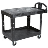 Rubbermaid Heavy Duty Black Flat Shelf Cart Medium