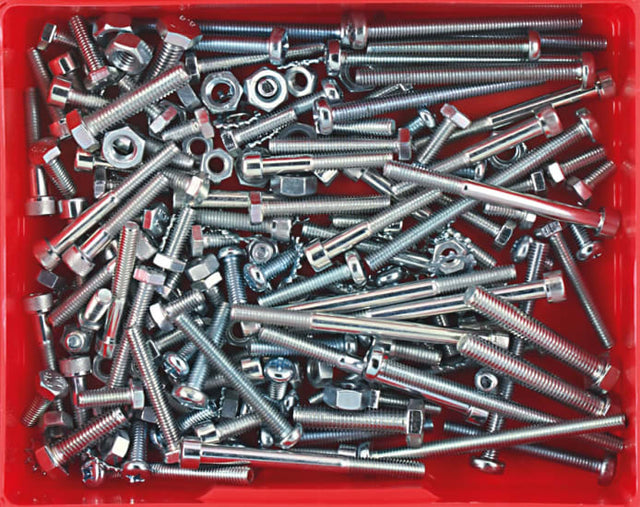 Champion 191-piece metric motorcycle fasteners assortment for reliable repairs and maintenance.