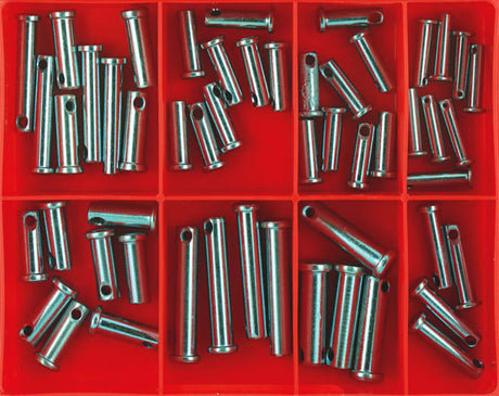 Champion Imperial Clevis Pin Assortment features 52 durable pins in various sizes for versatile fastening solutions.