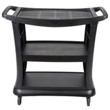 Rubbermaid Executive Series Black Service Cart
